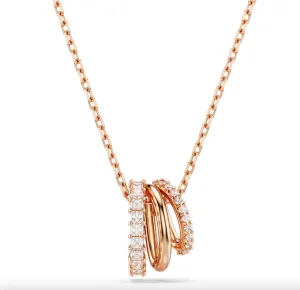 Swarovski Jewellery Hyperbola 3 Hoop Rosegold Necklace