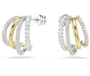 Swarovski Jewellery Hyperbola 4 Hoop Silver Earrings
