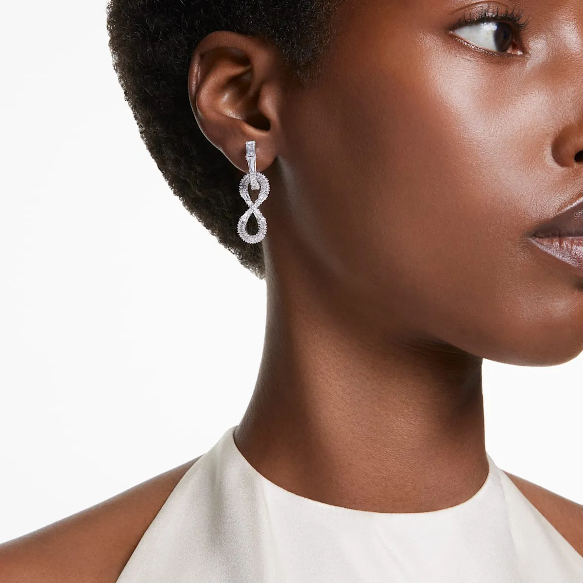 Swarovski Jewellery Hyperbola Drop Infinity Earrings