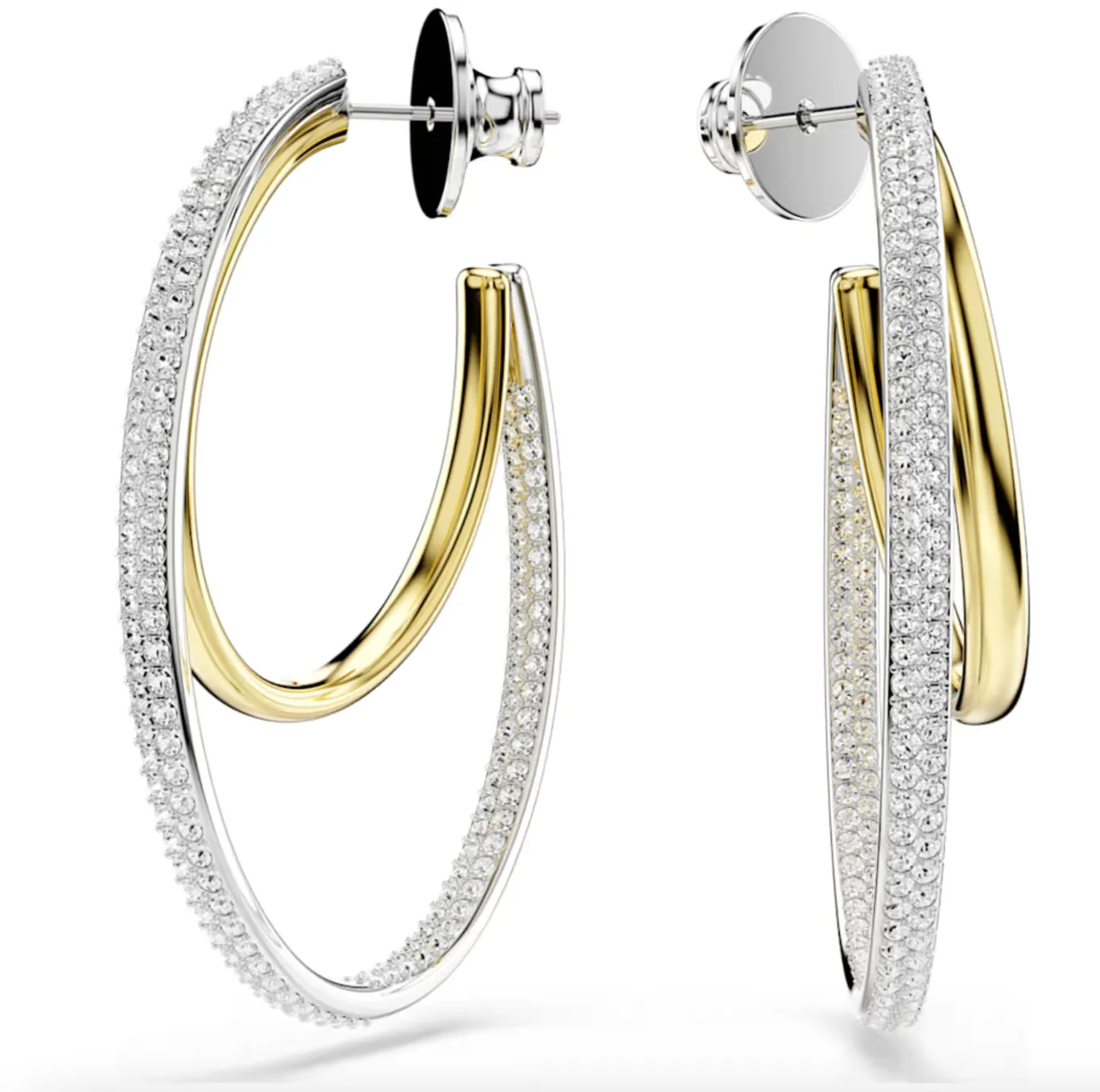 Swarovski Jewellery Hyperbola Medium Hoop Earring