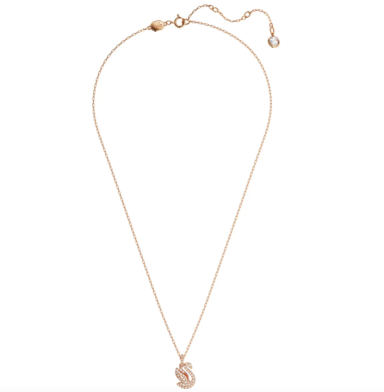 Swarovski Jewellery Iconic Swan Rosegold Necklace