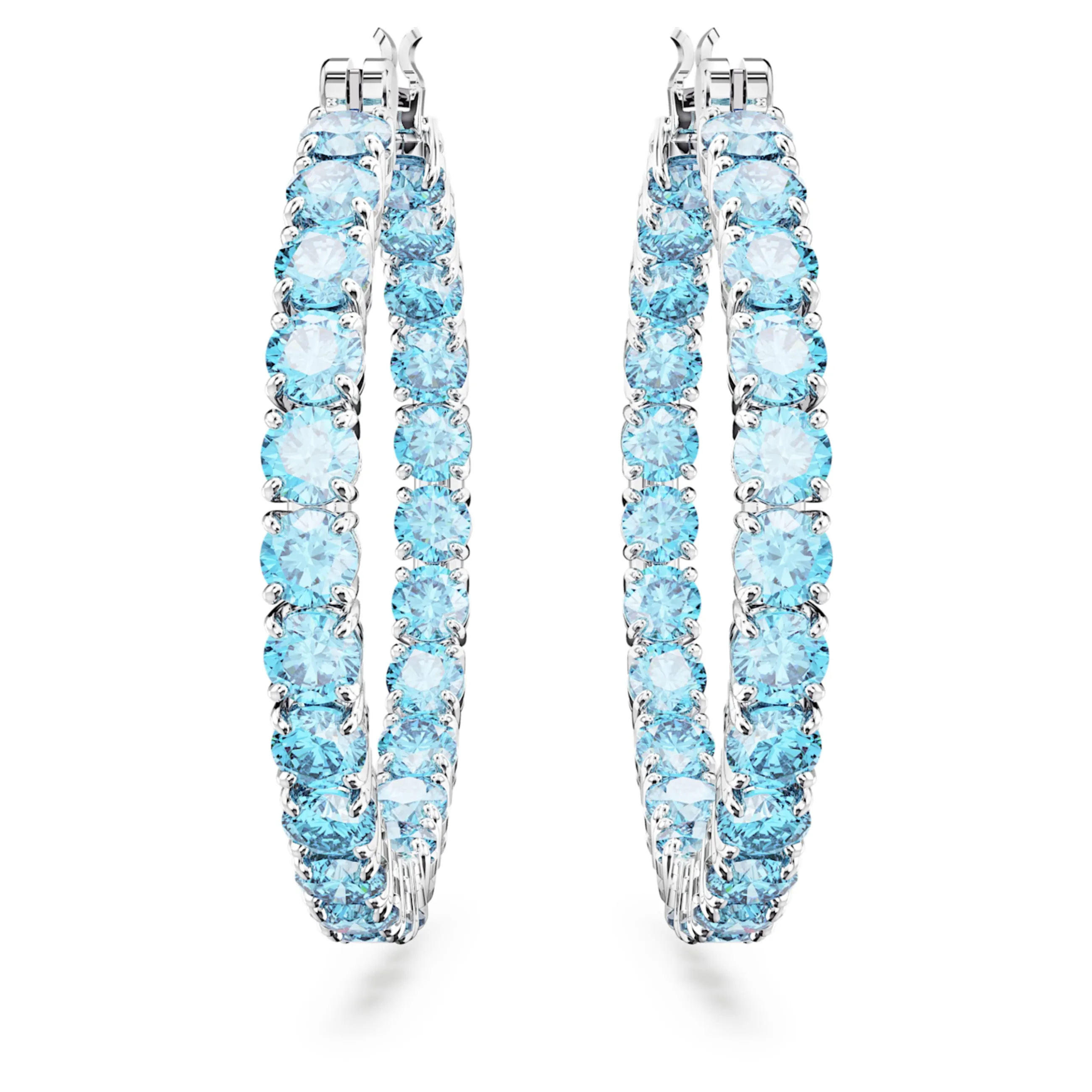 Swarovski Jewellery Matrix hoop earrings (Blue)