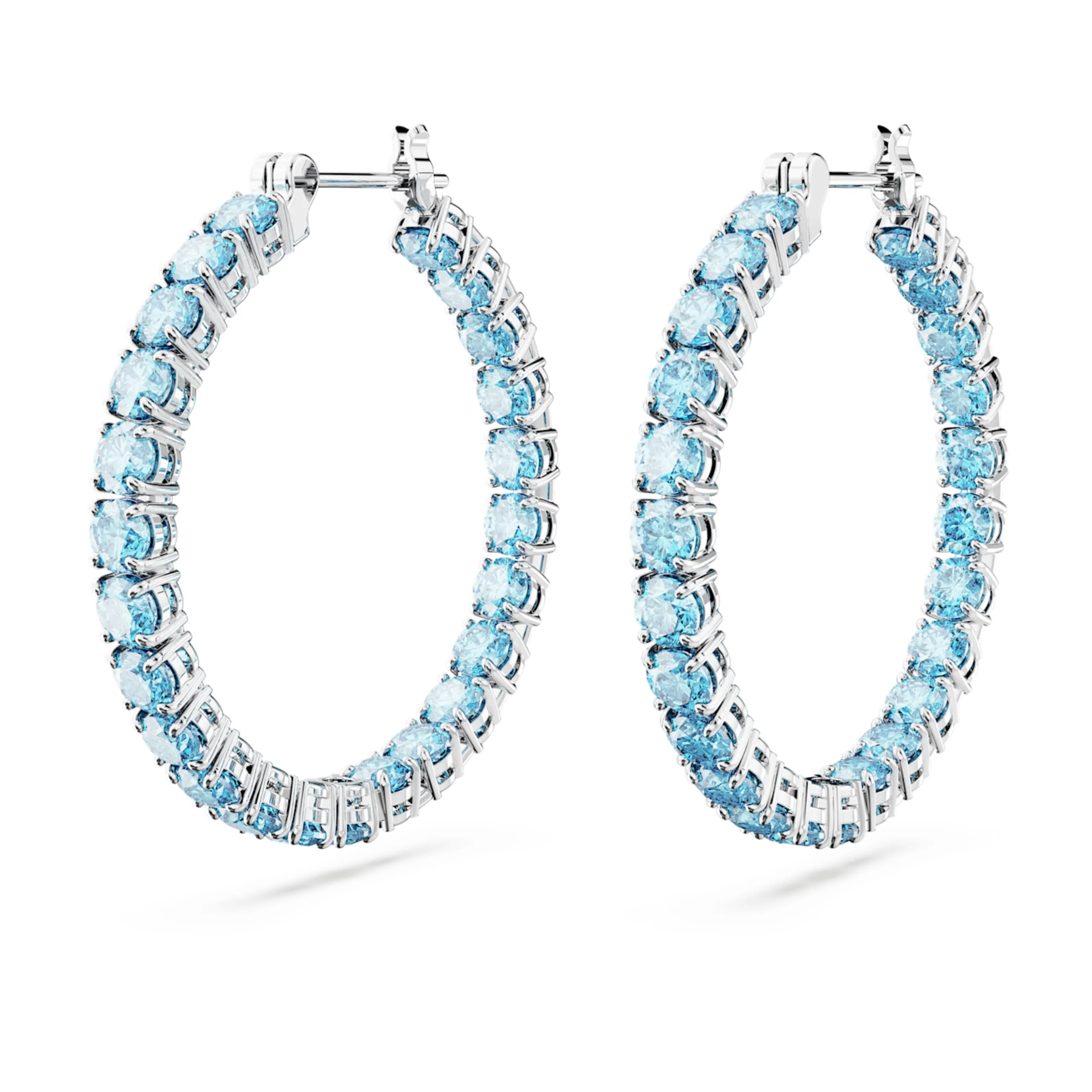 Swarovski Jewellery Matrix hoop earrings (Blue)