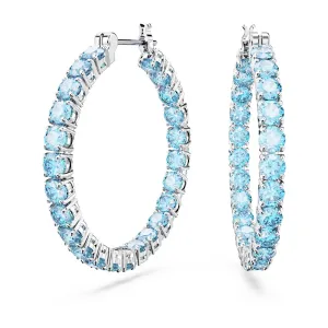 Swarovski Jewellery Matrix hoop earrings (Blue)