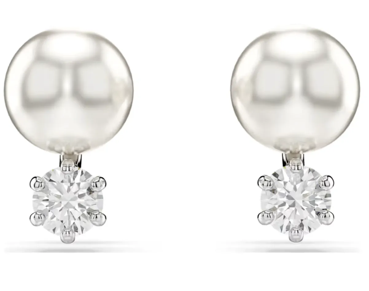 Swarovski Jewellery Matrix Pearl Studs Earring
