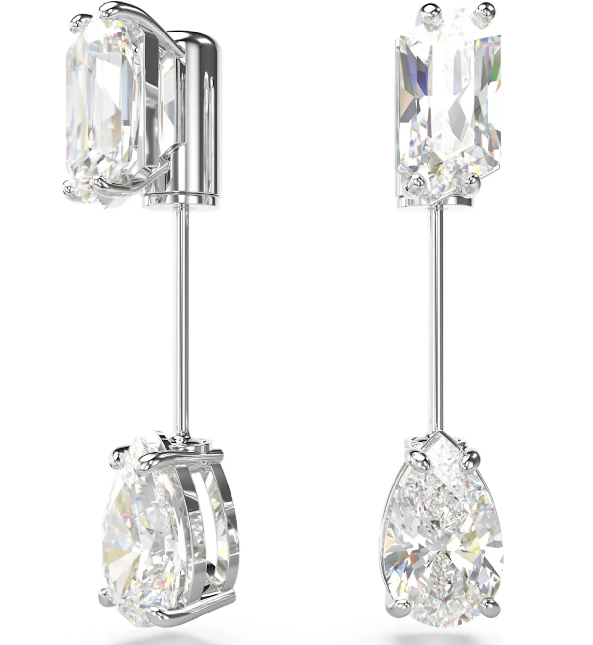 Swarovski Jewellery Mesmera Mixed Cut Clear Bar Earrings