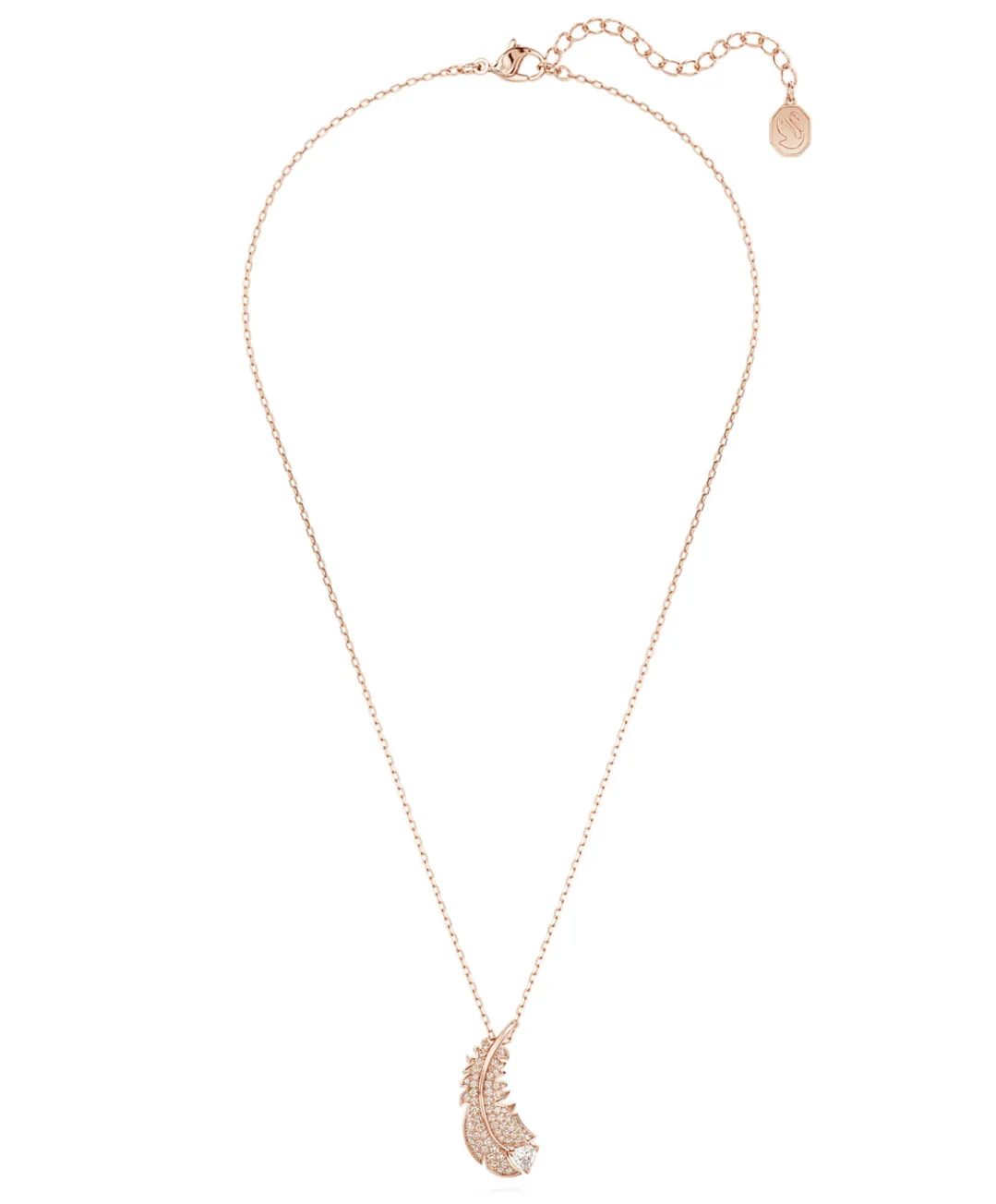 Swarovski Jewellery Nice Feather Rosegold Pendant
