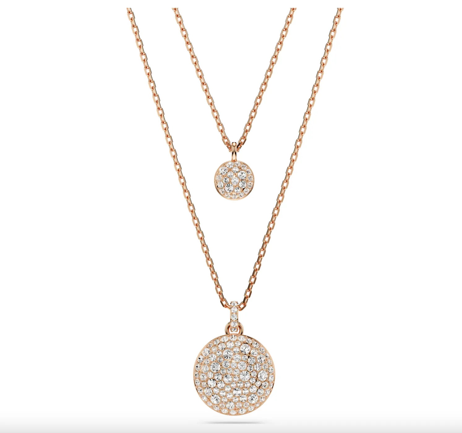 Swarovski Jewellery Rose Gold Meteora layered pendant