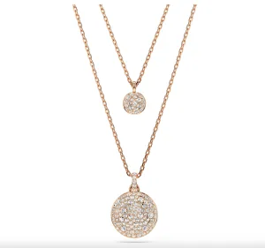 Swarovski Jewellery Rose Gold Meteora layered pendant