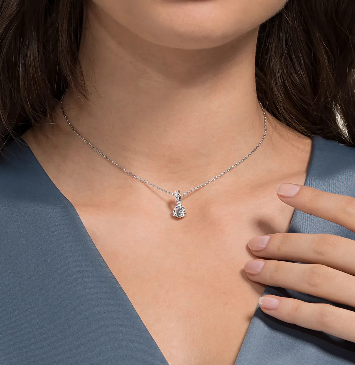 Swarovski Jewellery Solitaire Rhodium Pendant