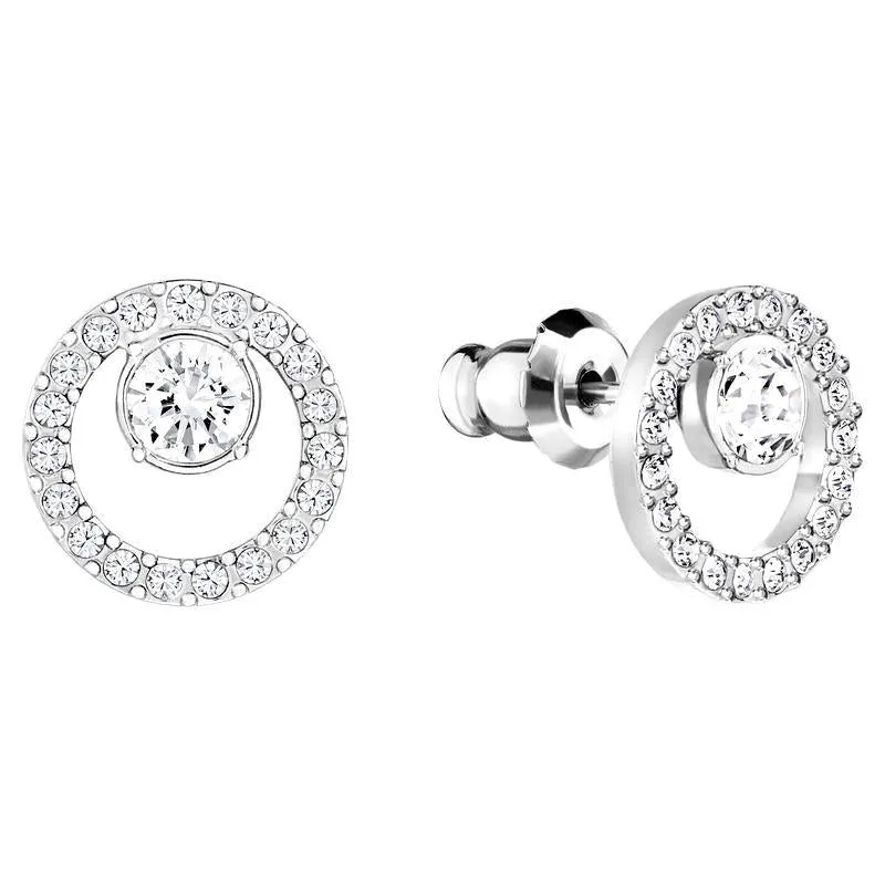 Swarovski Jewellery Swarovski Creativity Circle White Rhodium Plated Earrings