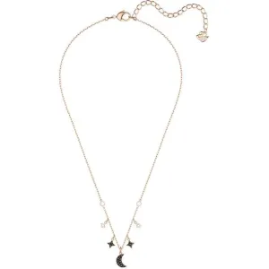 Swarovski Jewellery Swarovski Duo Moon Black and Rose Gold Plated Necklet