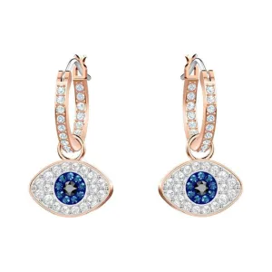 Swarovski Jewellery Swarovski Evil Eye Multi Coloured Hoop Earrings