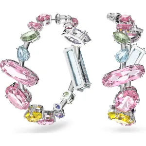 Swarovski Jewellery Swarovski Gema Rhodium Plated Multicoloured Crystal Mixed Cut Earrings
