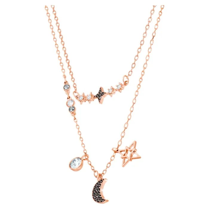 Swarovski Jewellery Swarovski Glowing Moon Multi Coloured Mix Plated Necklace Set