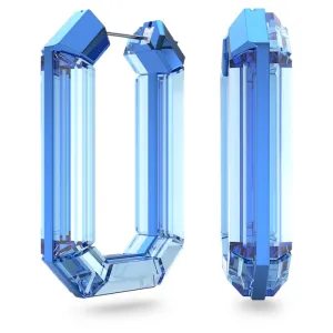 Swarovski Jewellery Swarovski Lucent Blue Crystal Hoop Earrings