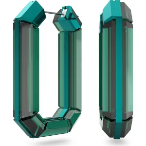 Swarovski Jewellery Swarovski Lucent Green Crystal Hoop Earrings