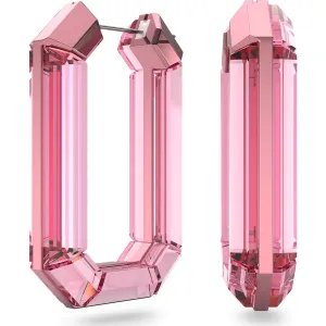 Swarovski Jewellery Swarovski Lucent Pink Crystal Hoop Earrings