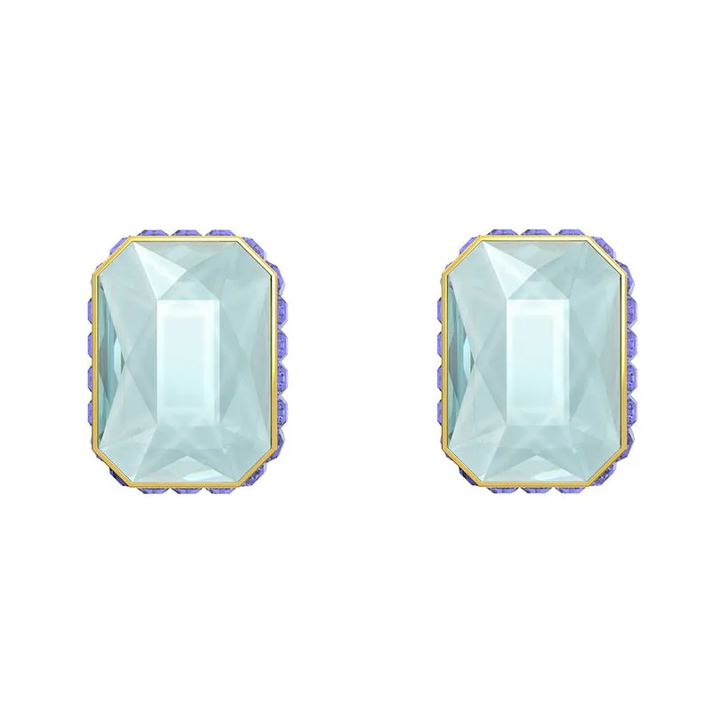 Swarovski Jewellery Swarovski Orbita Gold Tone Plated Multicolour Crystal Octagon Cut Earrings