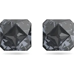 Swarovski Jewellery Swarovski Ortyx Ruthenium Plated Grey Crystal Pyramid Cut Stud Earrings