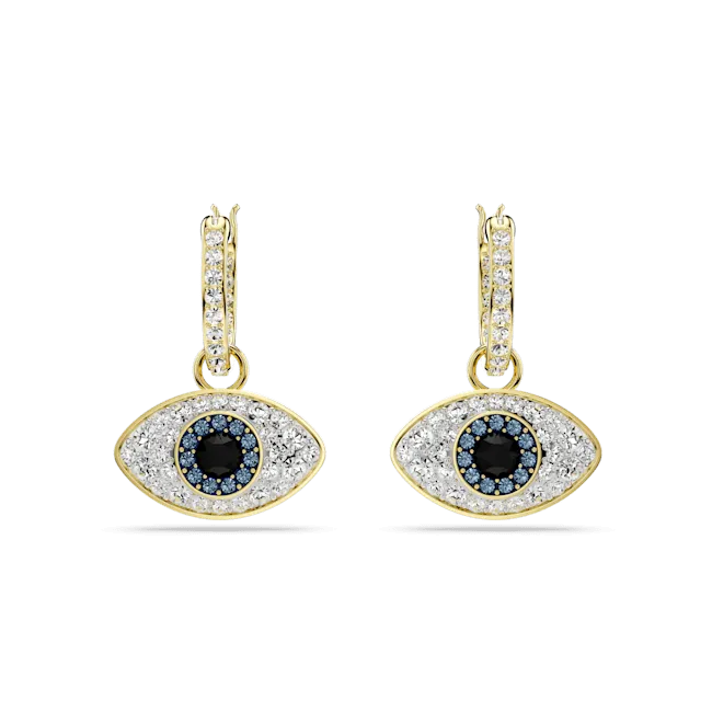 Swarovski Jewellery Swarovski Symbolica Gold-Tone Evil Eye Earrings