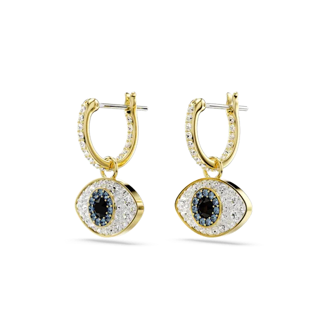 Swarovski Jewellery Swarovski Symbolica Gold-Tone Evil Eye Earrings