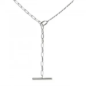 T-bar Contrasting Chain 18" Necklace 96811HP Dew Jewellery
