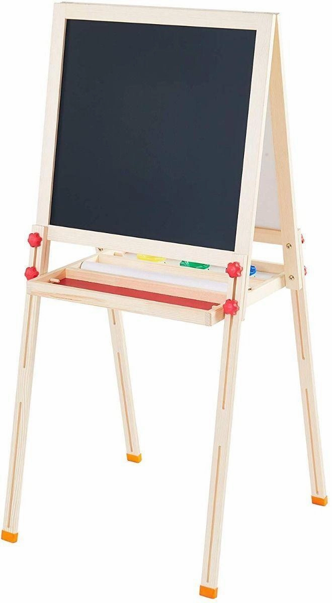 Teamson USA TK-FB026 Little Artist Vangogh Kids Easels - Wood/Red