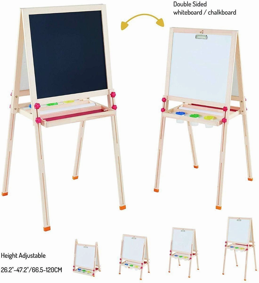 Teamson USA TK-FB026 Little Artist Vangogh Kids Easels - Wood/Red