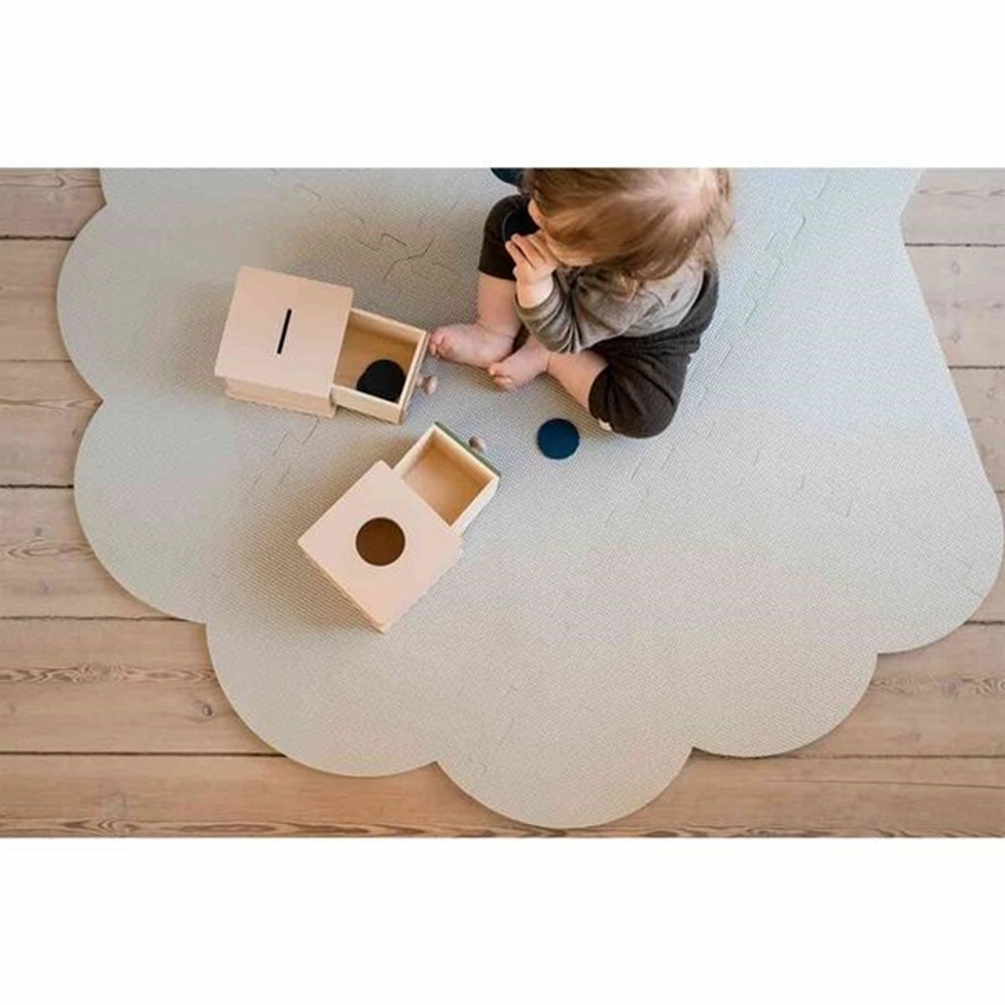 That's Mine Foam Play Mat Seashell Light Grey