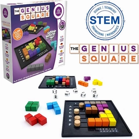 The Happy Puzzle Company - The Genius Square Game Puzzle STEM Game