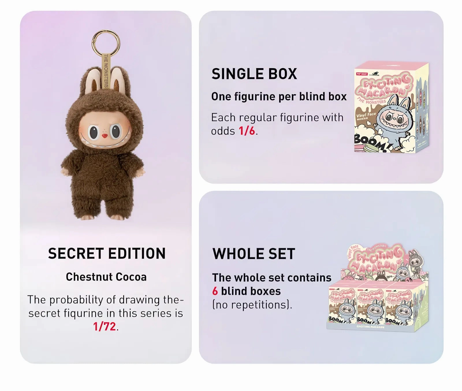 THE MONSTERS - Exciting Macaron Plush - Assorted