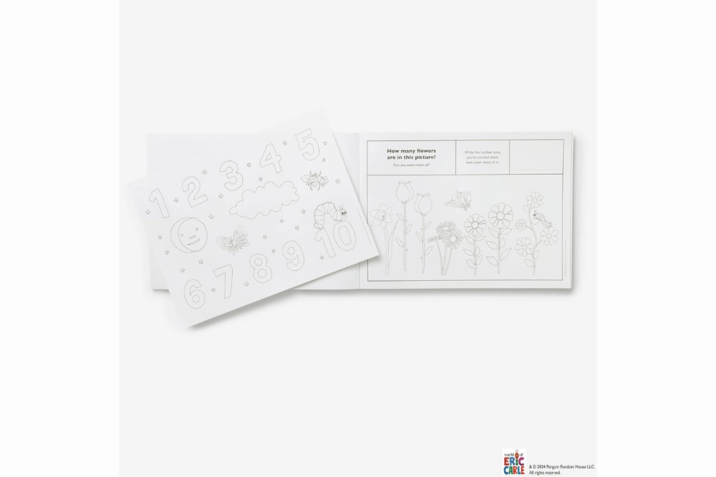 The Very Hungry Caterpillars Colouring Placemats