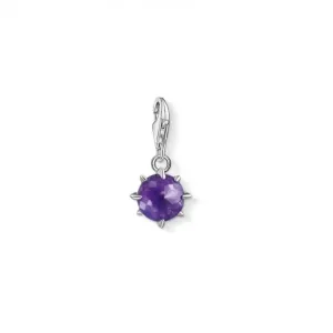 Thomas Sabo Amethyst February Birthstone Charm 1792-169-13 Thomas Sabo Collectable Charms