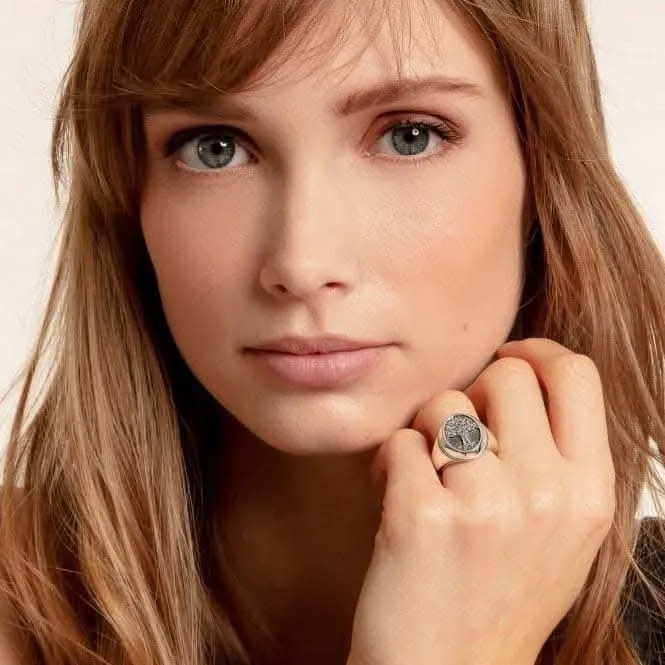 Thomas Sabo Arizona Tree of Love Signet Ring TR2245-637-21 Thomas Sabo Rings