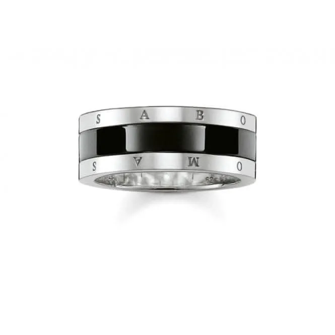 Thomas Sabo Black Ceramic Band Ring TR1994-454-11 Thomas Sabo Rings