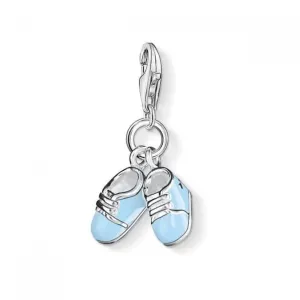 Thomas Sabo Charm Club Silver Baby Boy Bootee Charm 0822-007-1 Thomas Sabo Collectable Charms