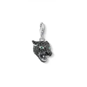 Thomas Sabo Charm Club Silver Black Cat Charm Pendant 1696-845-11 Thomas Sabo Collectable Charms