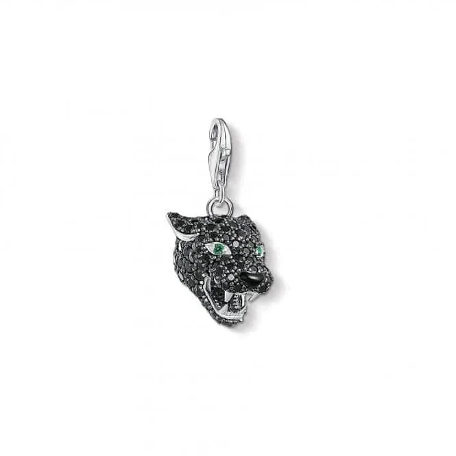Thomas Sabo Charm Club Silver Black Cat Charm Pendant 1696-845-11 Thomas Sabo Collectable Charms