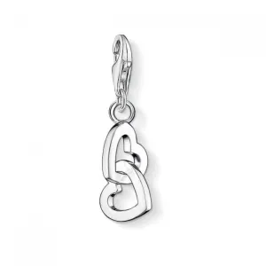 Thomas Sabo Charm Club Silver Double Hearts Charm 0773-001-12 Thomas Sabo Collectable Charms