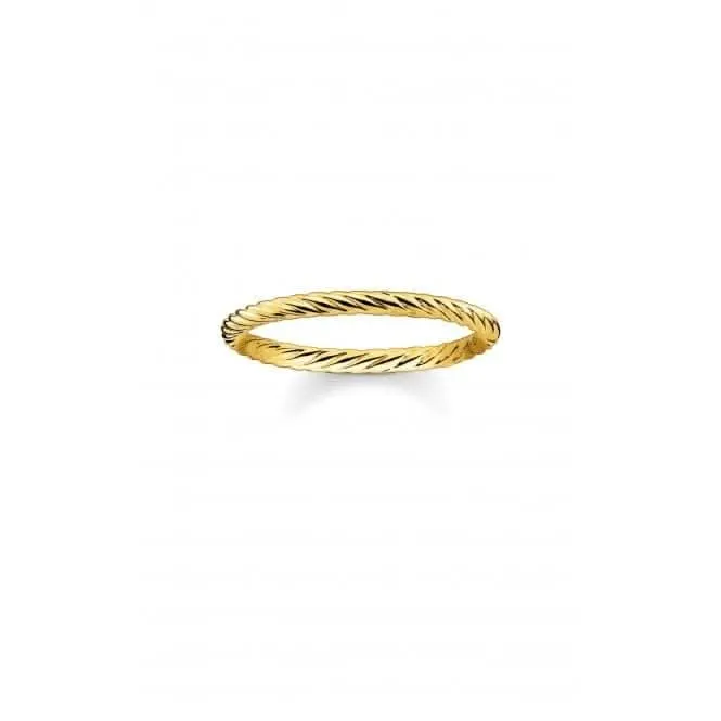 Thomas Sabo Gold Cord Ring TR2121-413-12 Thomas Sabo Rings
