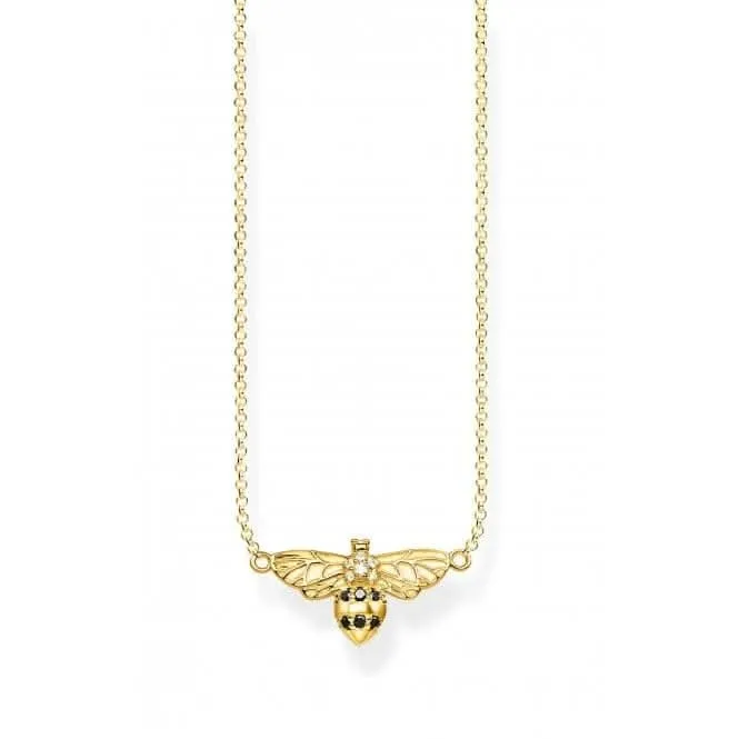 Thomas Sabo Gold Plated Bee Necklace KE1866-414-7-L45v Thomas Sabo Necklaces