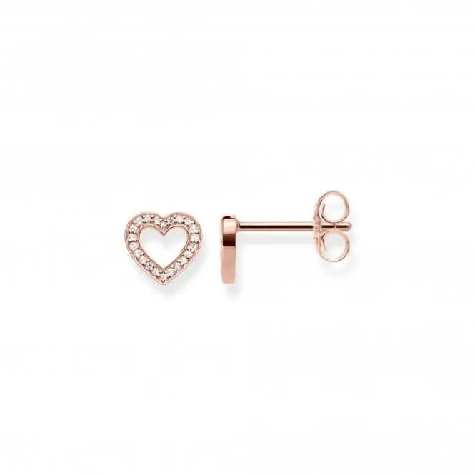 Thomas Sabo Heart Large Rose Gold Ear Studs H1945-416-14 Thomas Sabo Earrings