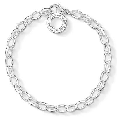 Thomas Sabo Jewellery Thomas Sabo Charm Club Classic Silver Belcher Bracelet - Medium (19.5cm)