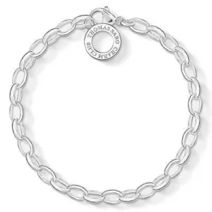 Thomas Sabo Jewellery Thomas Sabo Charm Club Classic Silver Belcher Bracelet - Medium (19.5cm)