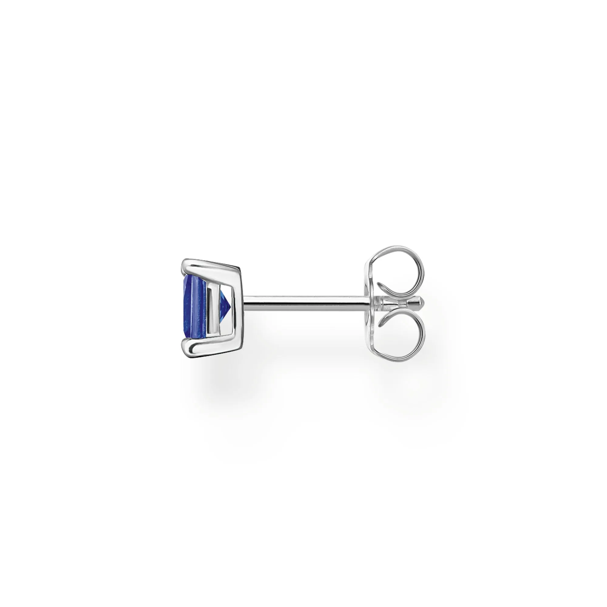 Thomas Sabo Jewellery Thomas Sabo Charm Club Sterling Silver Blue Stone Single Ear Stud