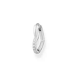 Thomas Sabo Jewellery Thomas Sabo Charm Club Sterling Silver Heart Hoop Earring