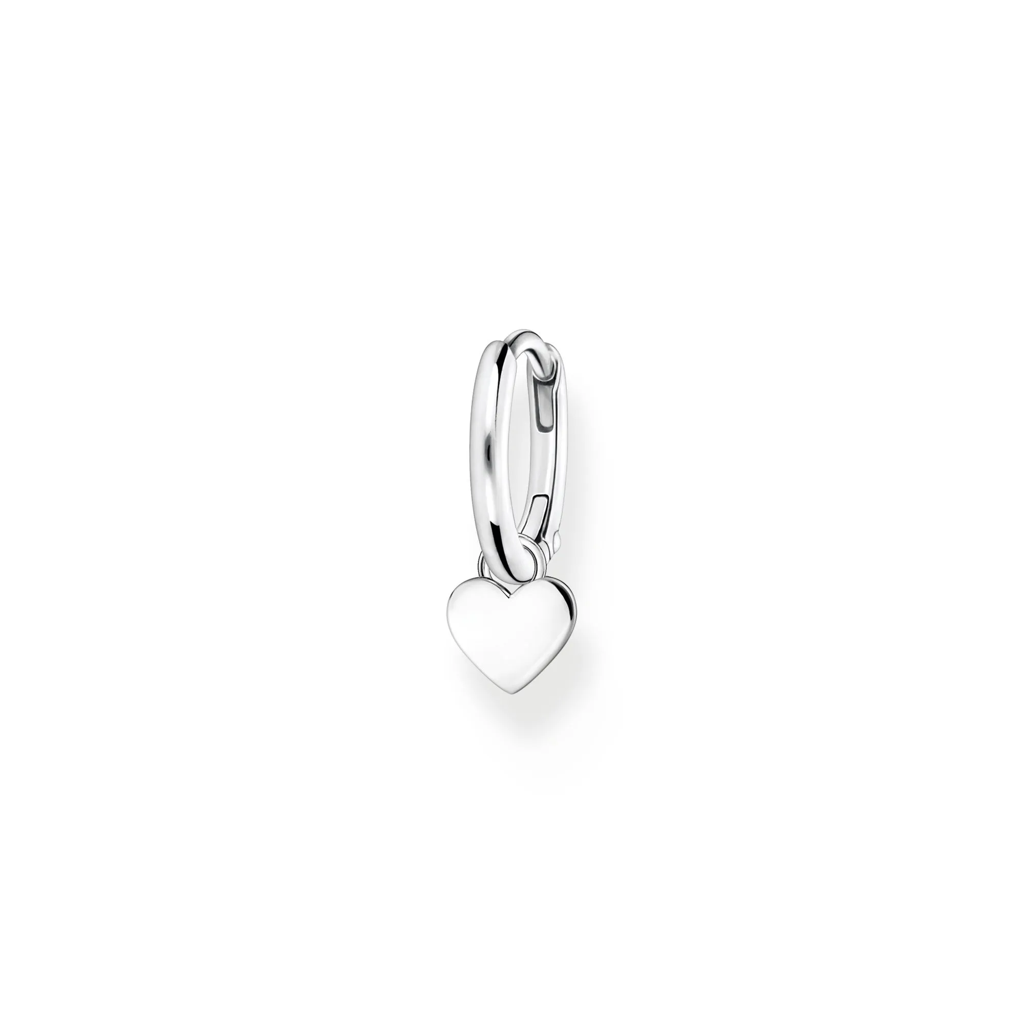 Thomas Sabo Jewellery Thomas Sabo Charm Club Sterling Silver Heart Pendant Single Hoop Earring