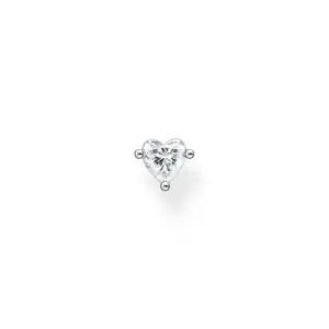 Thomas Sabo Jewellery Thomas Sabo Charm Club Sterling Silver Heart Single Ear Stud