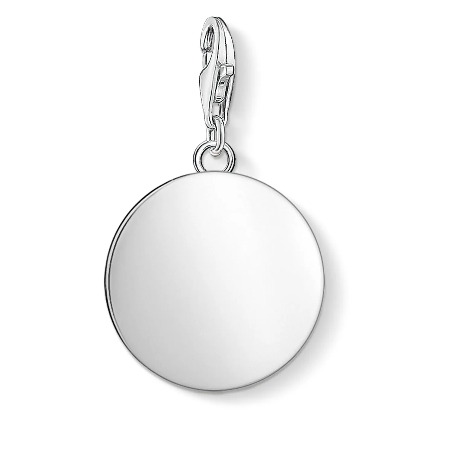 Thomas Sabo Jewellery Thomas Sabo Charm Club Sterling Silver Plain Disk Charm
